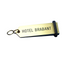 Classic Rectangle Aluminium Hotel Key Tags | 100x30mm | With Text and Number Engraving