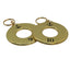 Round Gold Brass Hotel Key Tags With Custom Engraving