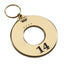 Round Gold Brass Hotel Key Tags With Custom Engraving