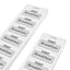 Breakfast Redemption Tickets On Strips With Paper With Light Grey Print Image Show Two Strips