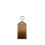 Bronze Aluminium Rectangle Key Tag 60mm Front View On A White Background