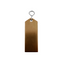 Bronze Aluminium Rectangle Key Tag 80mm Front View On A White Background