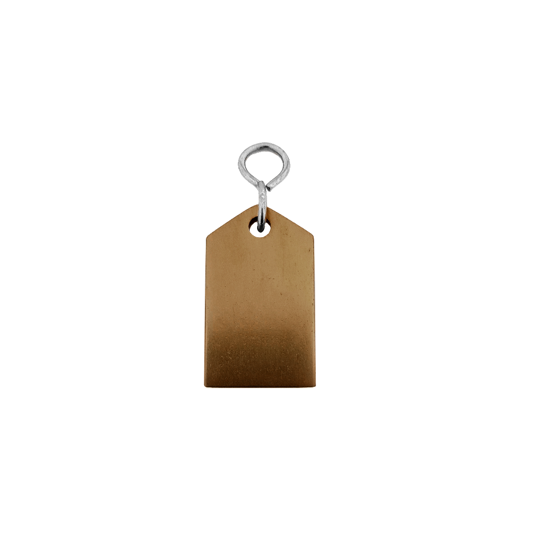 Bronze Aluminium Rectangle Aluminium Hotel Key Tags 50mm