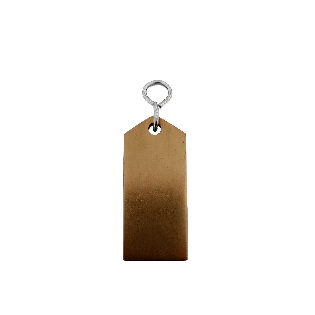 Bronze Aluminium Rectangle Aluminium Hotel Key Tags 70mm