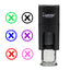 Cross In Circle Stamp with available Ink colours