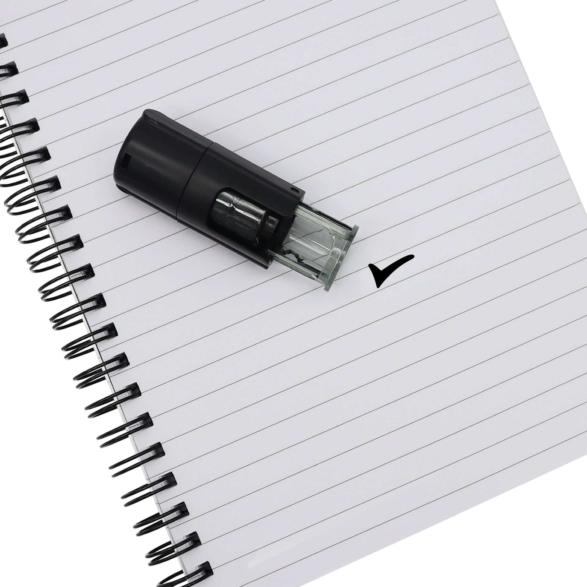 Checkmark Stamp on notepad