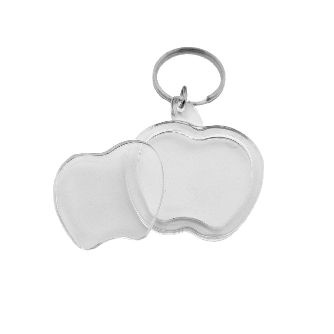 Clear Acrylic Photo Frame Key Tags Apple Shape