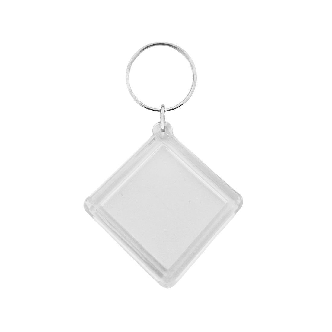 Clear Acrylic Photo Frame Key Tags Diamond Shape