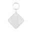 Clear Acrylic Photo Frame Key Tags 58x58mm Diamond Shape