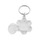 Clear Acrylic Photo Frame Key Tags Flower 27x35mm 