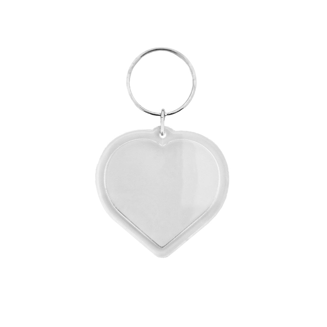 Acrylic Photo Frame Key Tags | Clear Acrylic Heart-shaped Label Window ...