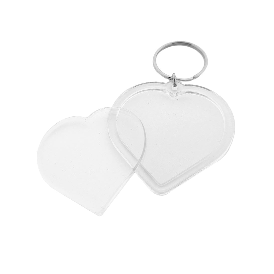 Large Clear Acrylic Photo Frame Key Tags 50x50mm