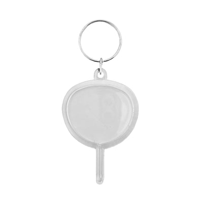 Clear Acrylic Photo Frame Key Tags Lolly Pop Shape