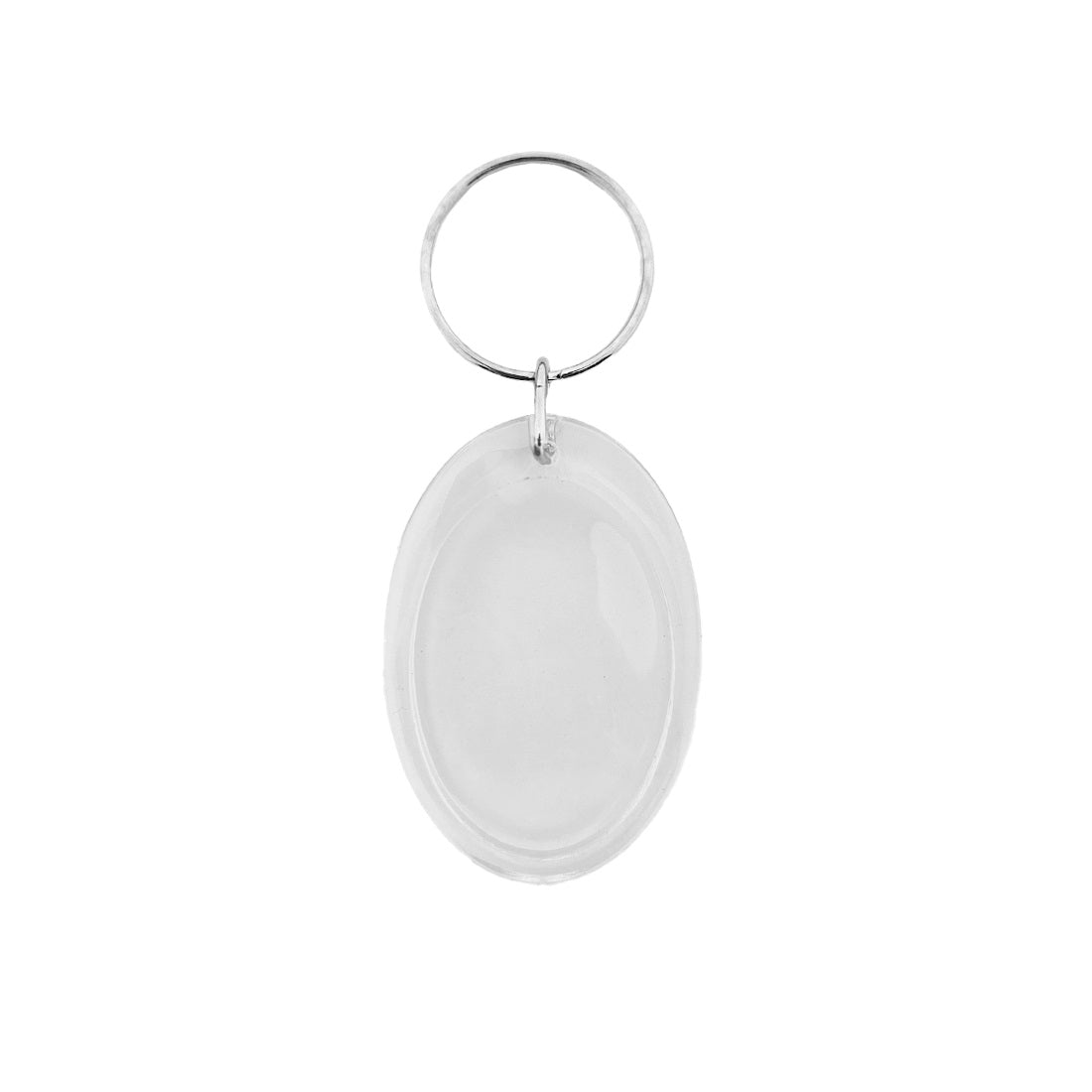 Clear Acrylic Photo Frame Key Tags Oval Shape