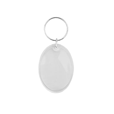 Clear Acrylic Photo Frame Key Tags Oval