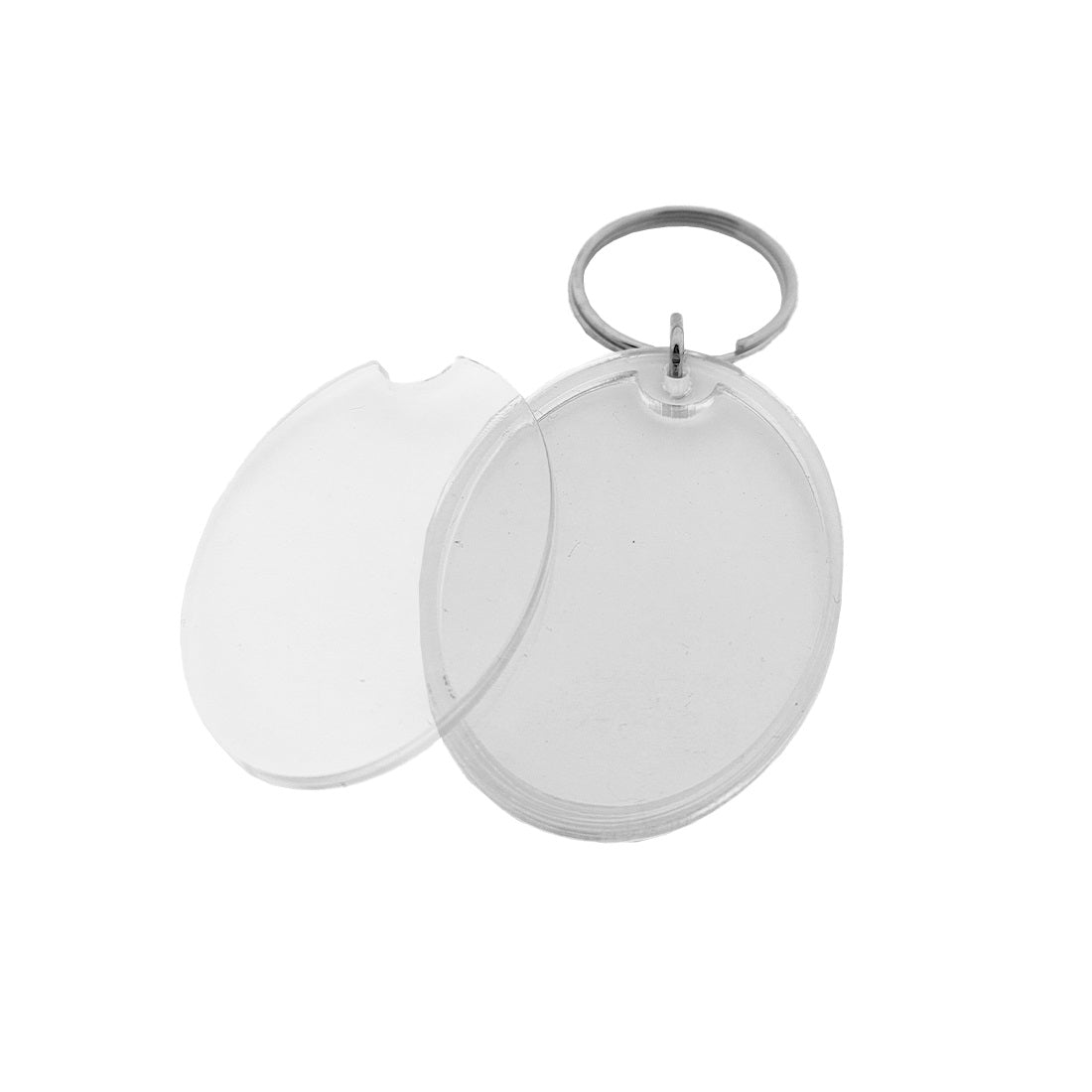 Clear Acrylic Photo Frame Key Tags Oval