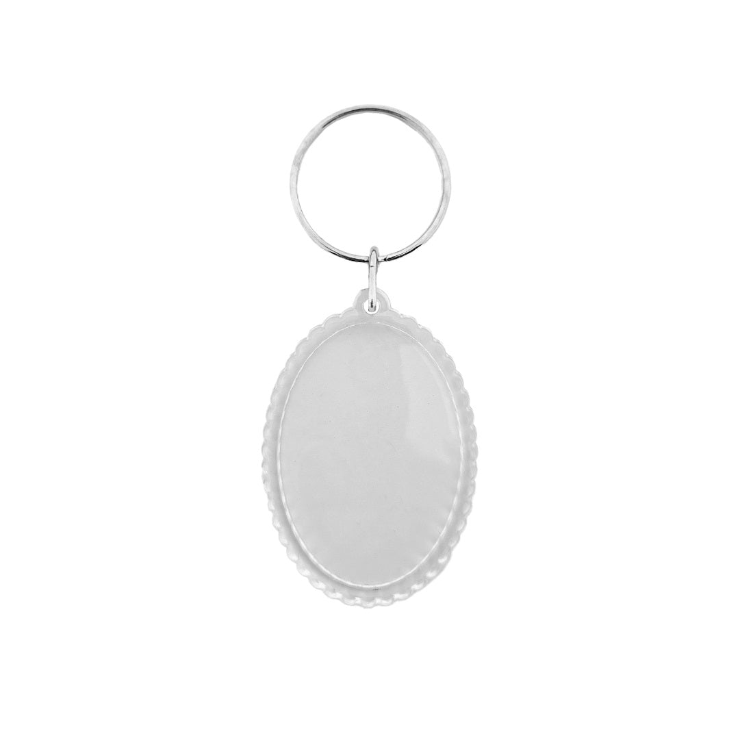 Clear Acrylic Photo Frame Key Tags Ribbed Edges