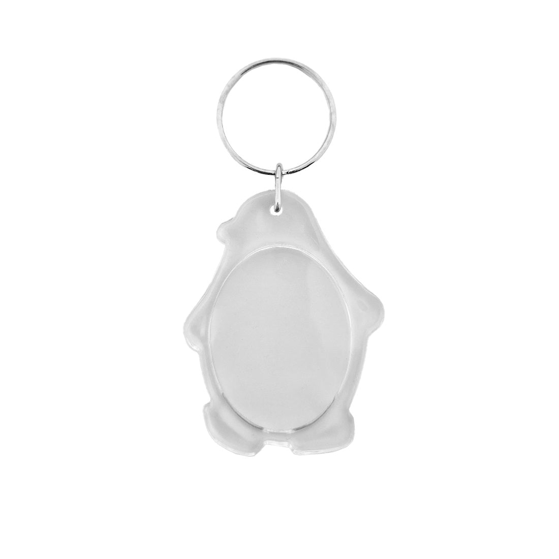 Clear Acrylic Penguin Photo Frame Key Tags 