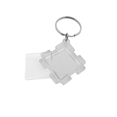 Clear Acrylic Photo Frame Key Tags Puzzle Piece