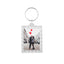 Personalised Acrylic Photo Frame Key Tags With Ribbed Frame