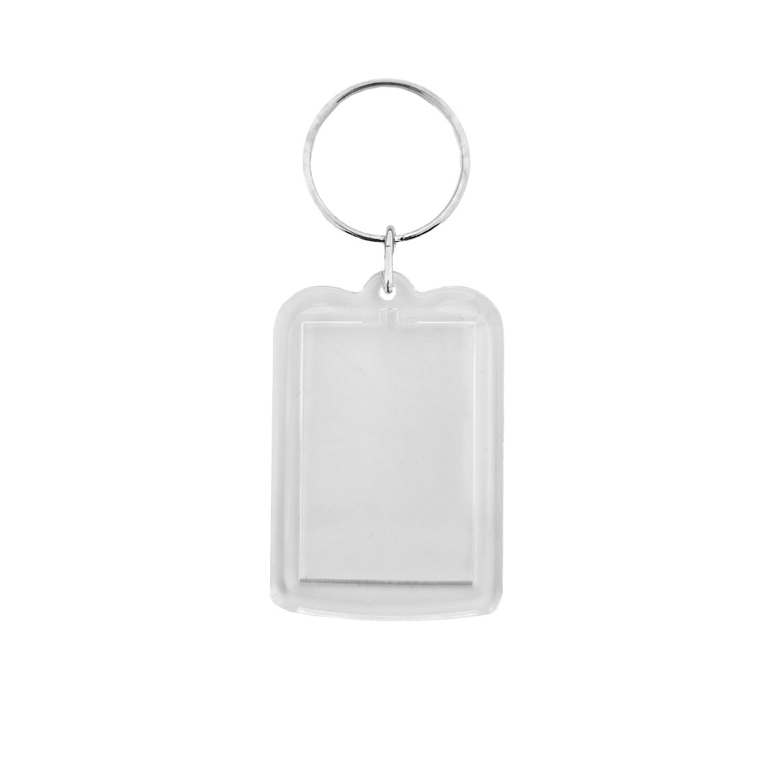 Clear Acrylic Photo Frame Key Tag Rectangle