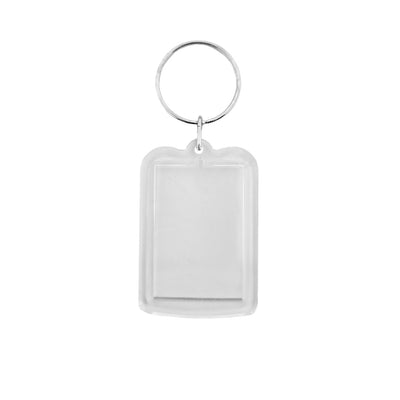 Clear Acrylic Photo Frame Key Tag Rectangle