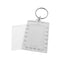 Clear Acrylic Photo Frame Key Tags Rectangle With Ridges Edges