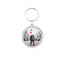 Personalised Acrylic Photo Frame Key Tags Round 43mm