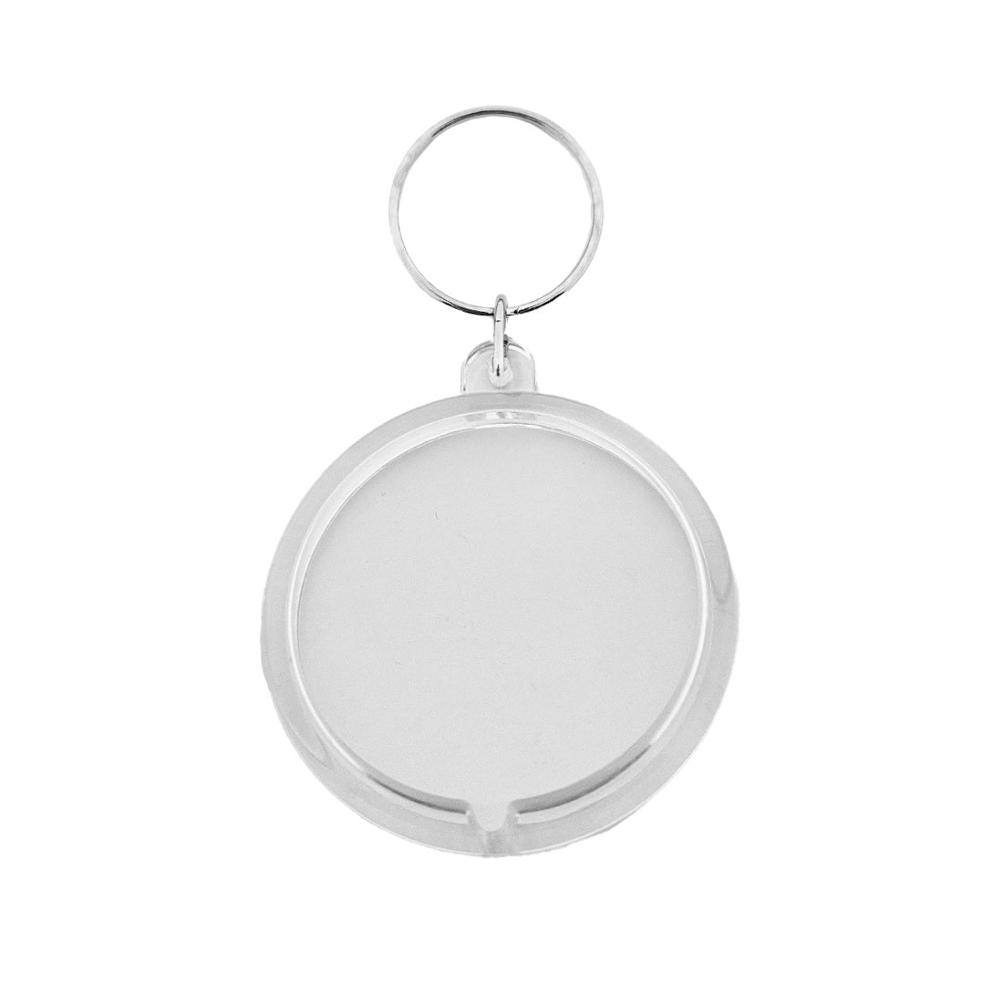 Acrylic Photo Frame Key Tags | Round 47mm Clear Acrylic Label Window ...