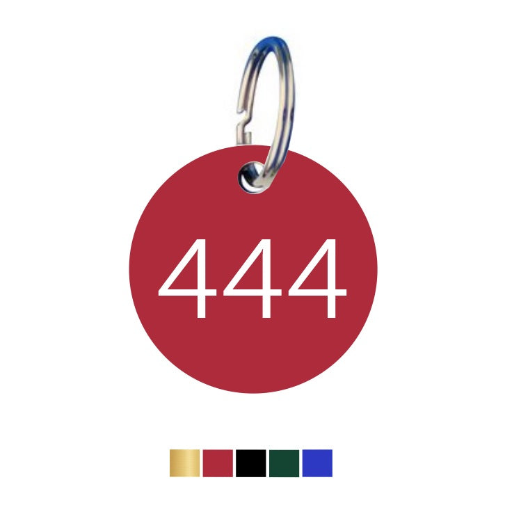 Coloured Aluminium Key Tags With Custom Numbering | Numbered Key Tags ...