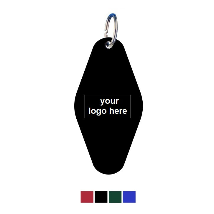 Rhombus Coloured Aluminium Key Tags With Logo Engraving Vertical