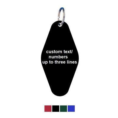 Rhombus Coloured Aluminium Key Tags With Up To Three Lines of Text/Number Engraving Vertical