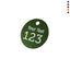 Coloured Round Aluminium Number and Text Tags With One Hole