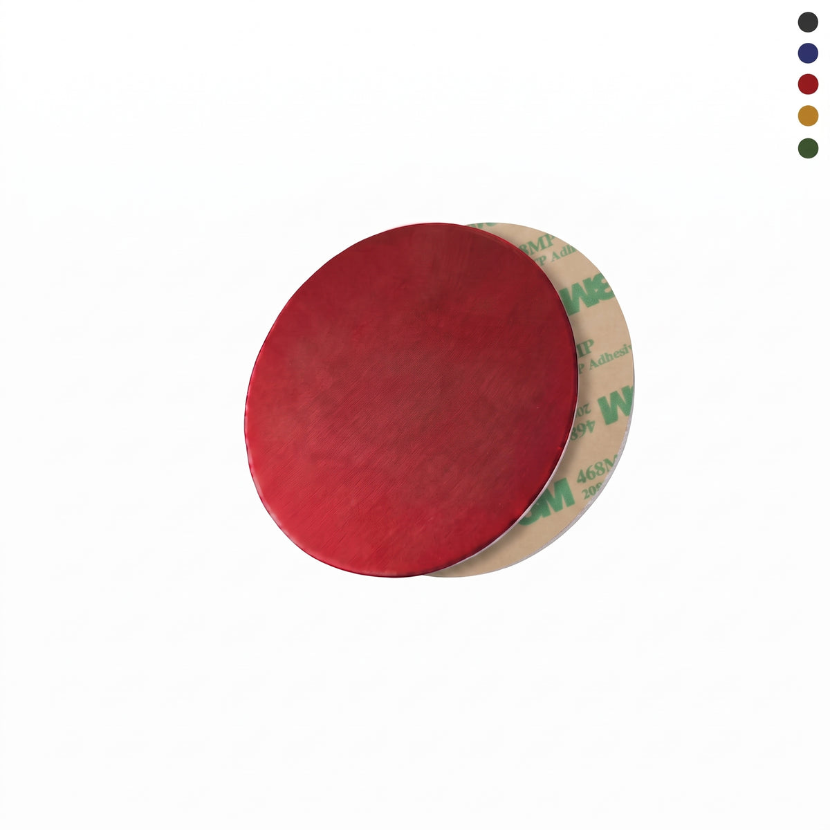 Coloured Aluminium Round Tags With Adhesive Tape Backing 