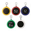 Round Key Tags Made From Strong Nylon and A Black Aluminium Engraving Plate For Customisation 