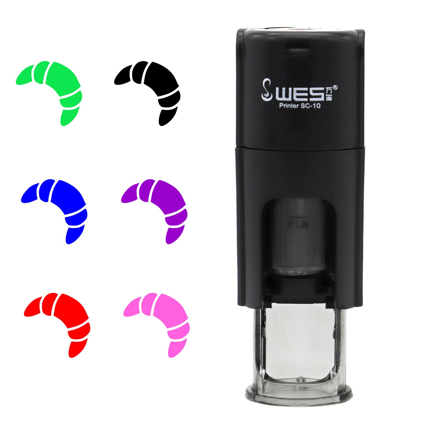 Self Inking Croissant Stamp