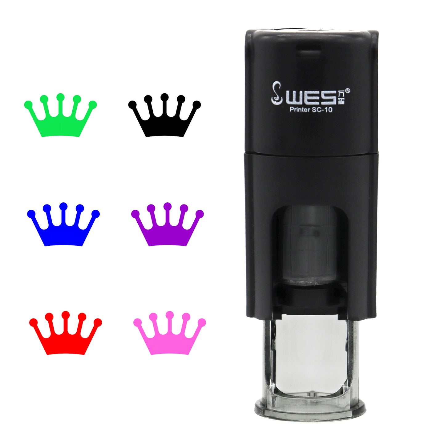 Crown Stamp with available ink colours