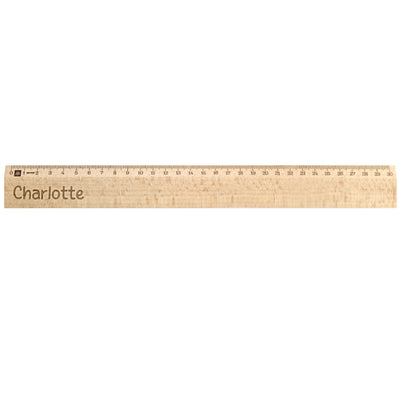 Custom Engraved Wooden Ruler Name Personalisation Keep Sake Gift