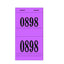 Double Number Check Tickets Purple