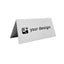 Custom Silver aluminium table signs with engraving 100x50mm 