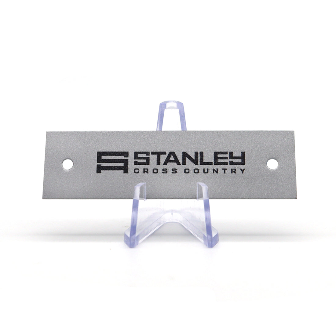 Rectangle Aluminium Logo Plates with Two Drill Holes Horizontal