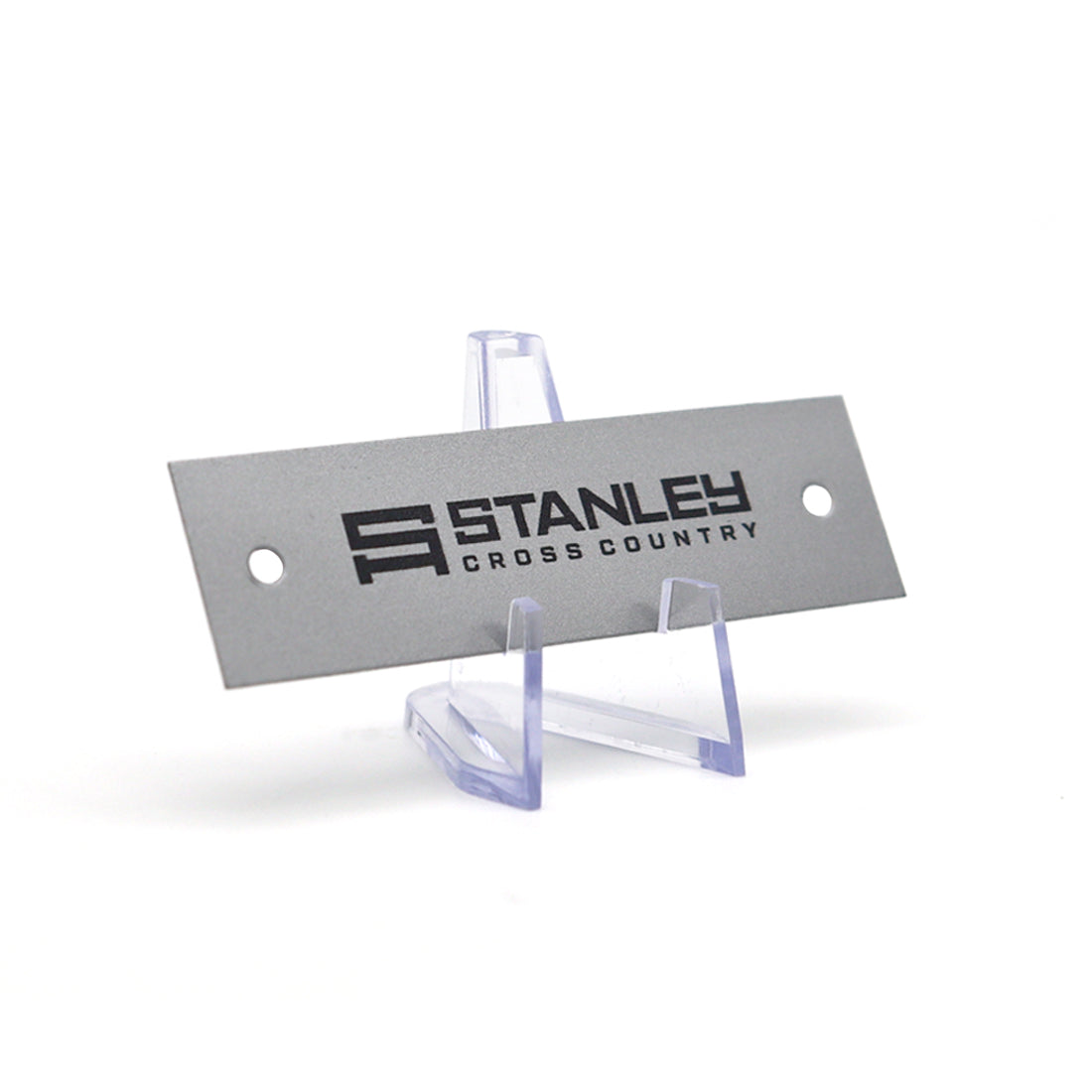 Rectangle Aluminium Logo Plates with Two Drill Holes Horizontal