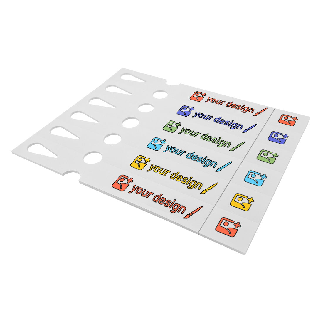 Custom Printed Vinyl Labels With Tear Off Stud