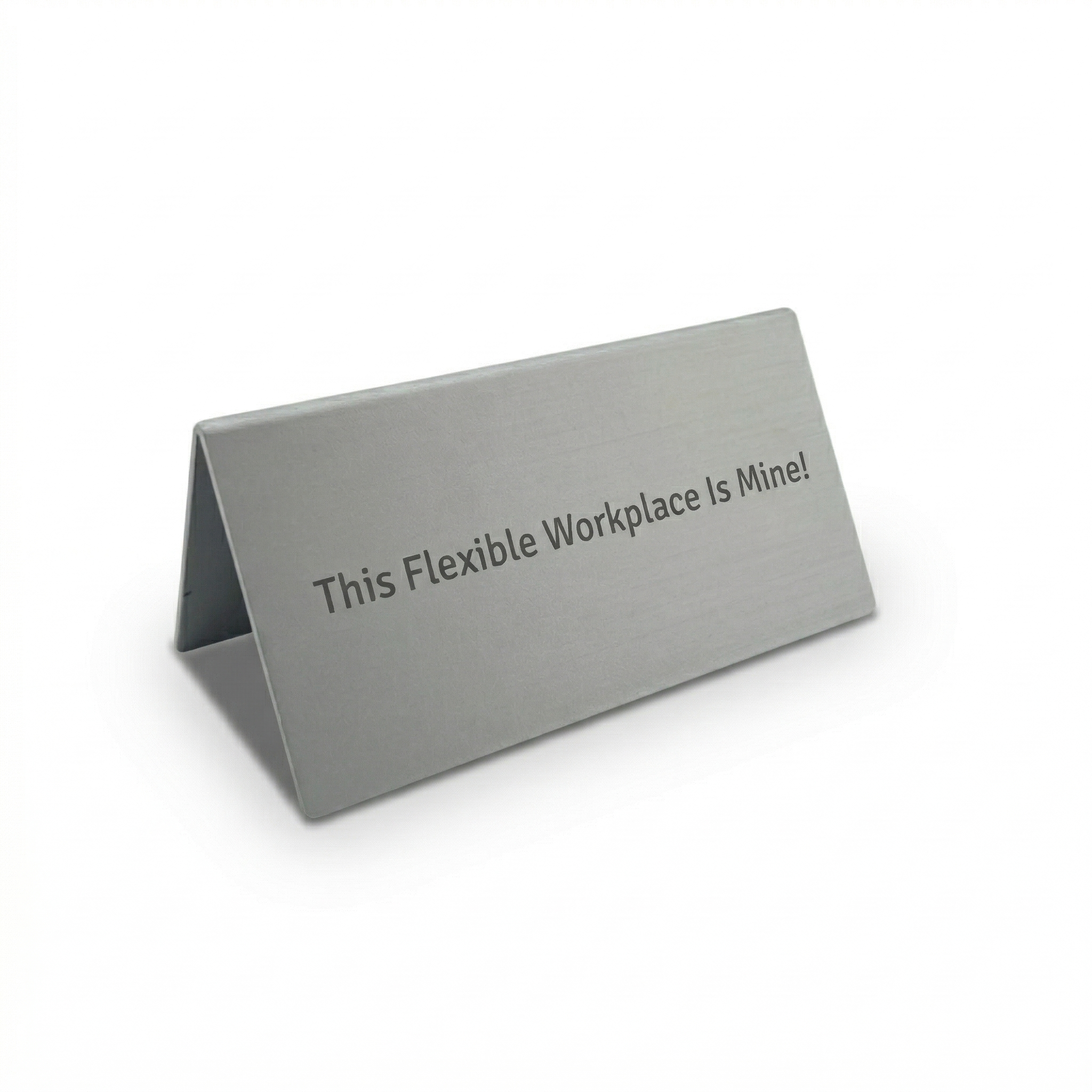 Silver Aluminium Table Signs | Personalised Desk Sign | Personalised ...