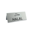 Table Sign Silver Aluminium With Custom Engraving