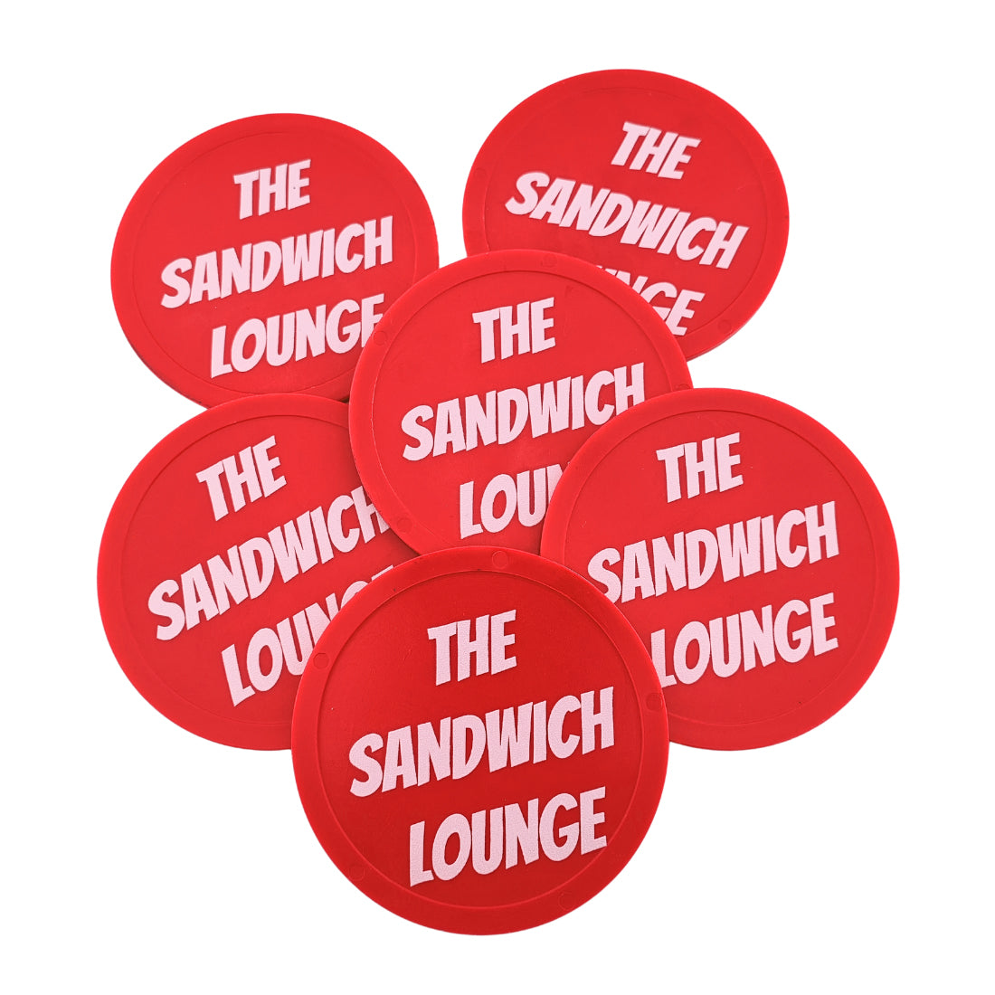 カスタムプリントの丸型プラスチックトークン 70mm - MOQ 50