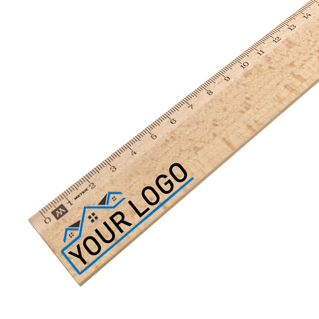 Custom Printed Wooden Ruler 30CM Full Colour