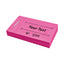 Custom Printed Ticket Books Pink With Your Text and Sequential Numbering Front Side View 