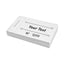 Custom Printed Ticket Books White With Your Text and Sequential Numbering Front Side View 