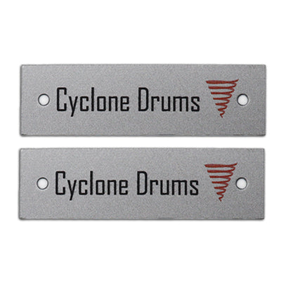 Rectangle Aluminium Logo Plates with Two Drill Holes Horizontal